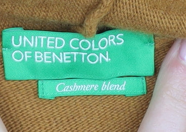 United Colors of Benetton Women's Brown Full Zip Hoodie S