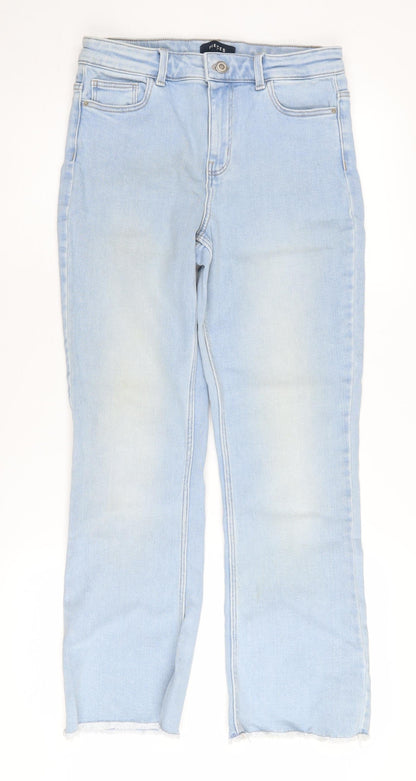 Womens UK Size M Pieces Regular Fit Straight Blue Jeans