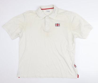 Skopes Men's White XL Short Sleeve Polo Shirt