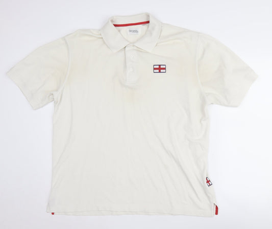 Skopes Men's White XL Short Sleeve Polo Shirt