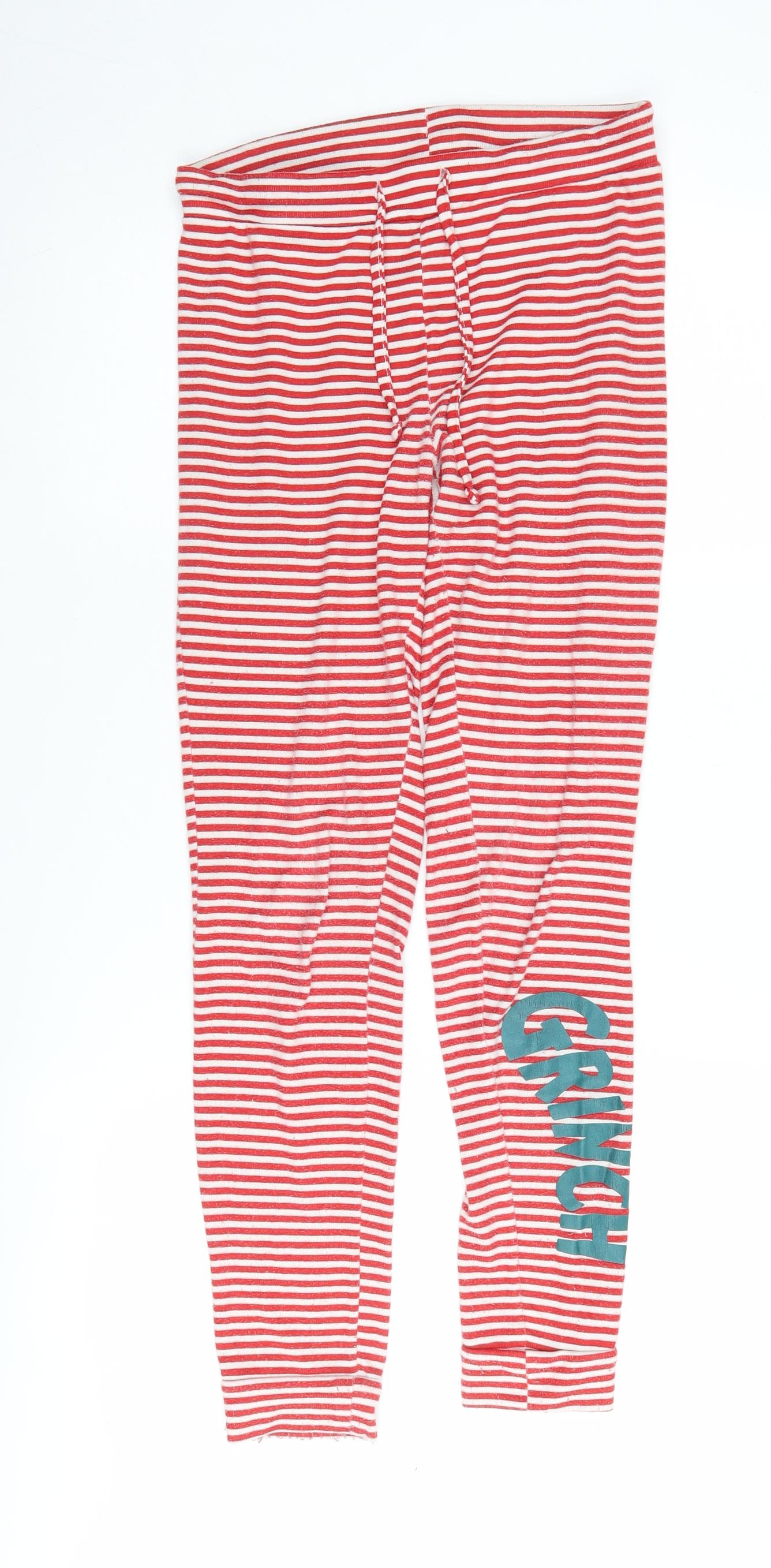The Grinch Women's XS Red Striped Lounge Pants, Christmas