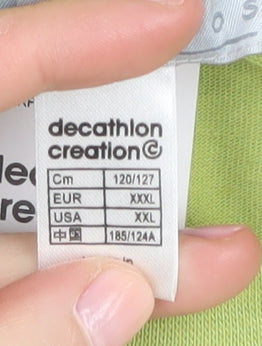 Mens UK Size 3XL DECATHLON Green  T-Shirt