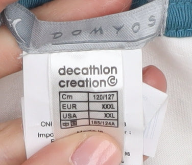 Mens UK Size 2XL DECATHLON White  T-Shirt