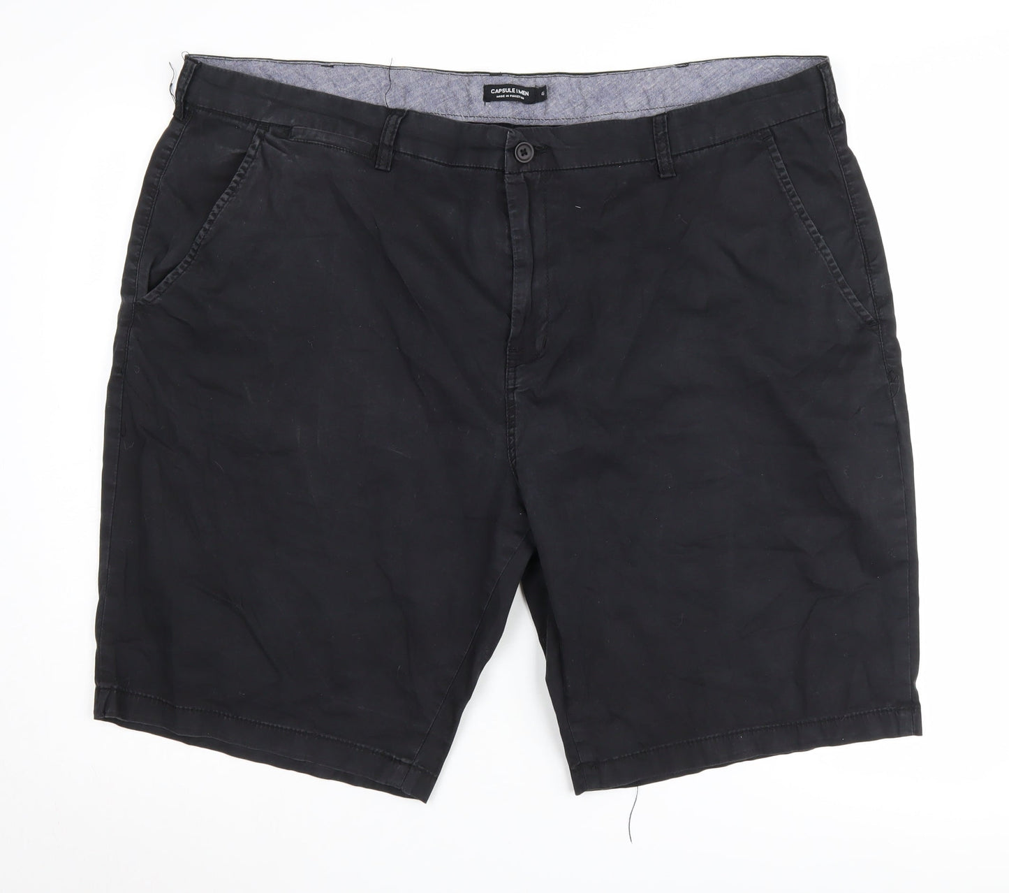 Capsule I Men Black Chino Shorts - Size 46