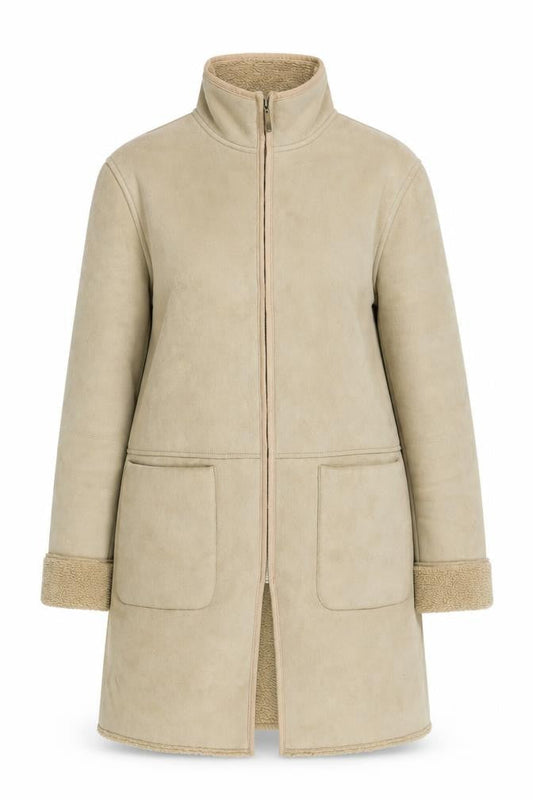 Womens UK Size 14 NEXT Beige Basic Jacket