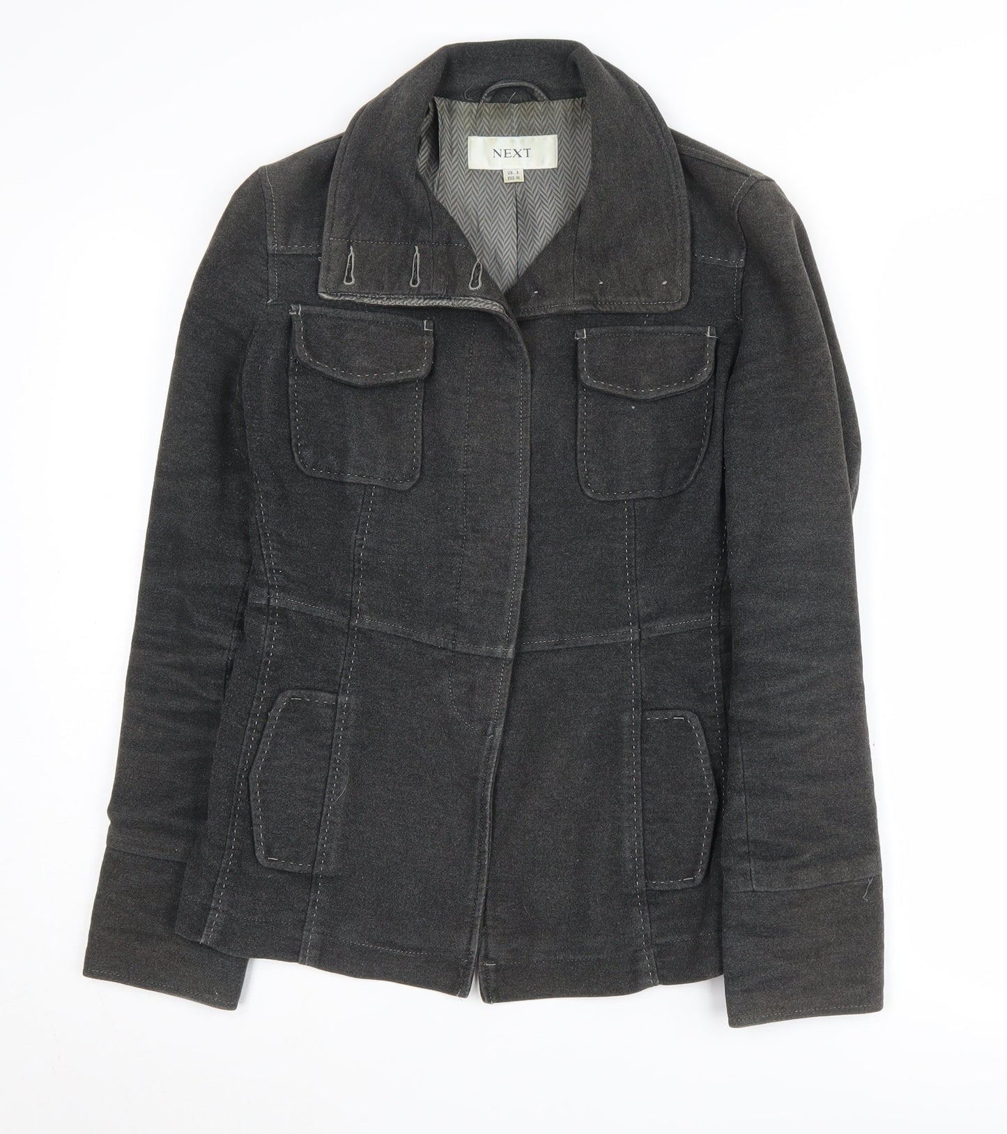 Next Women's Black Mid-Length Jacket Size 8