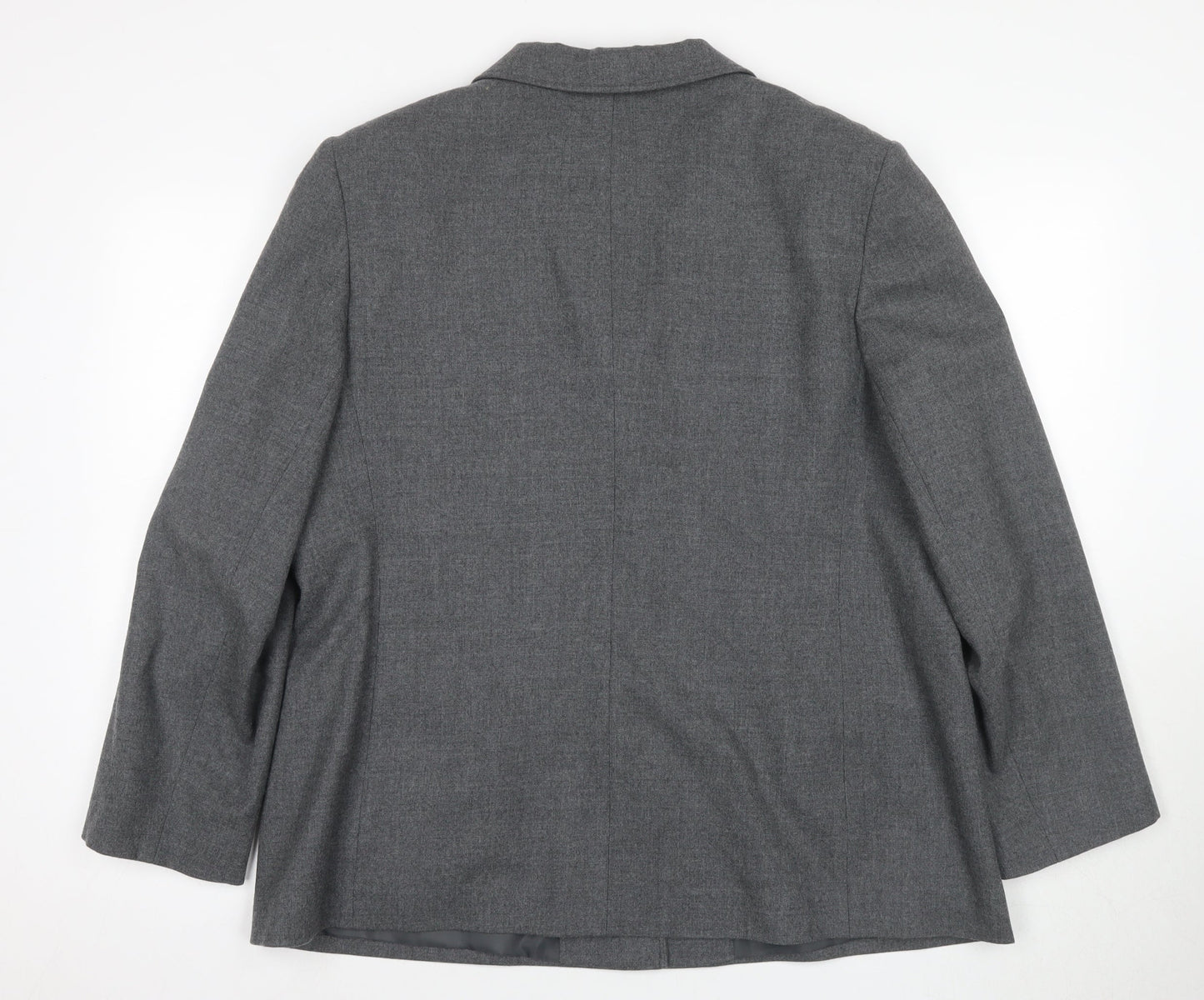Eastex Grey Wool Blend Women's Blazer UK Size 20 Classic Style