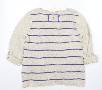 Womens UK Size 12 White Stuff Beige Pullover Jumper
