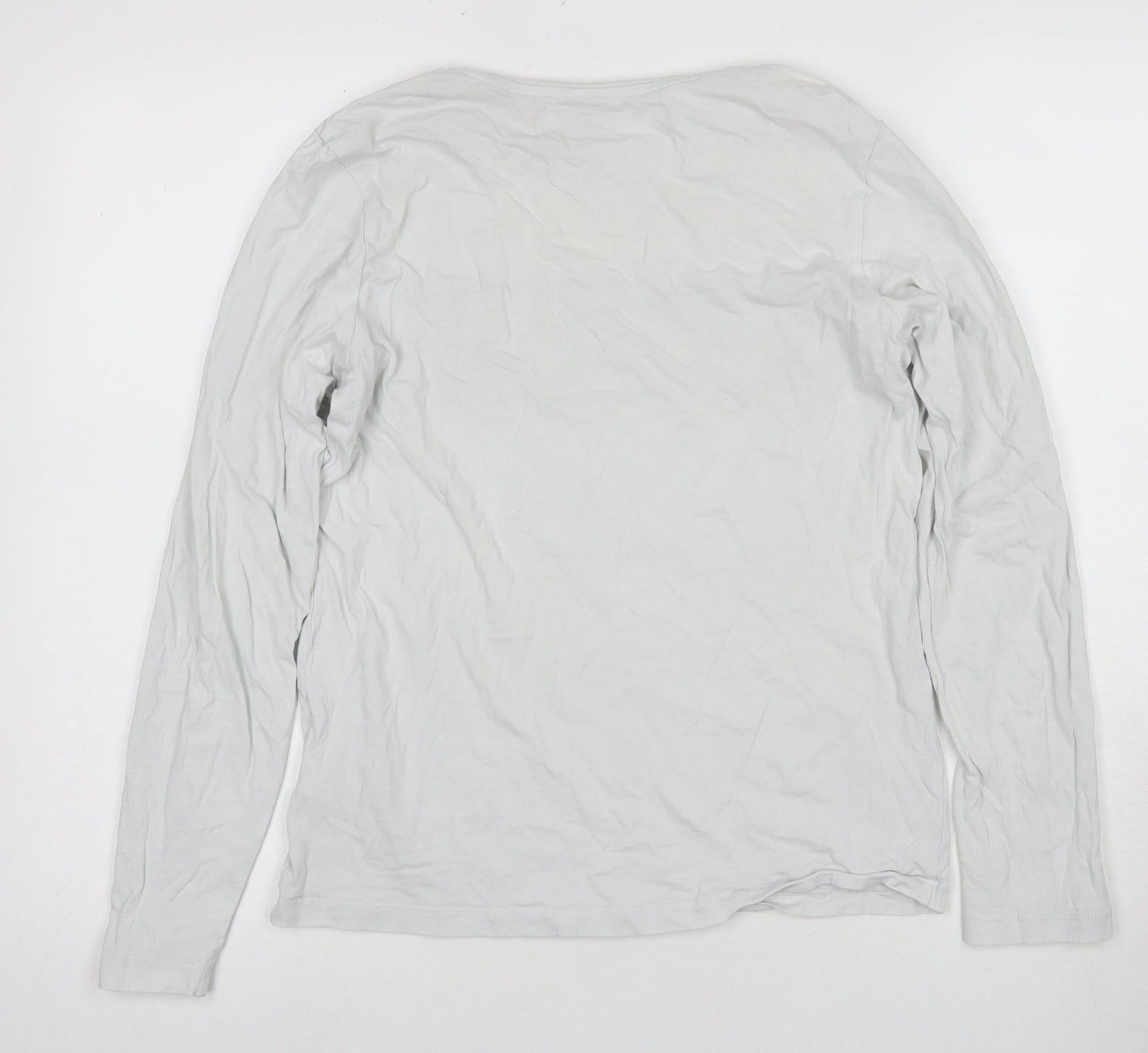 Jack & Jones Boys' White Long Sleeve Logo T-Shirt, Size 14+