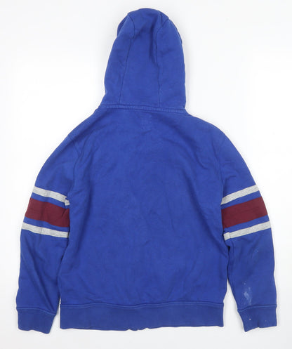 GAP Boys Blue Full Zip Hoodie - 12-13 Years - Logo Accents