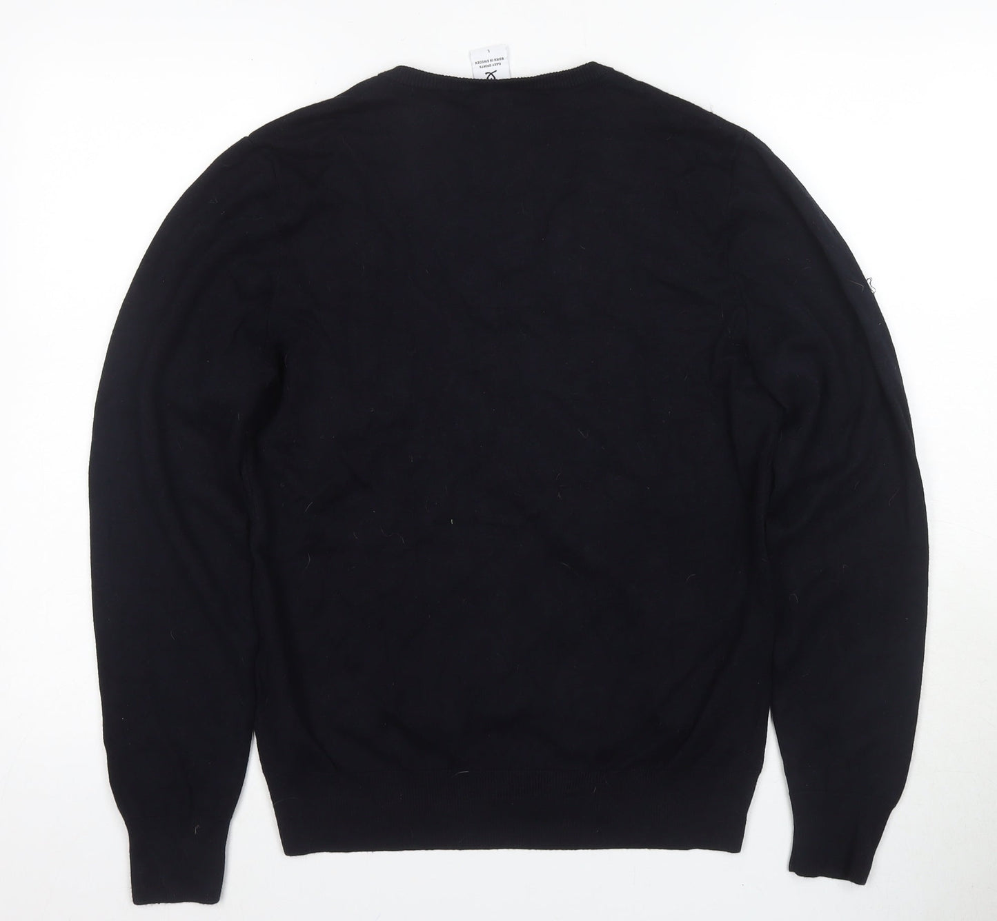 Daily Sports Women's Black V-Neck Pullover Jumper L