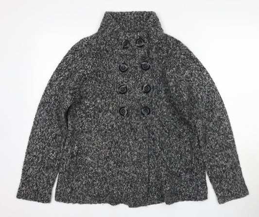 Marks and Spencer Women's Black Size 12 Button Cardigan