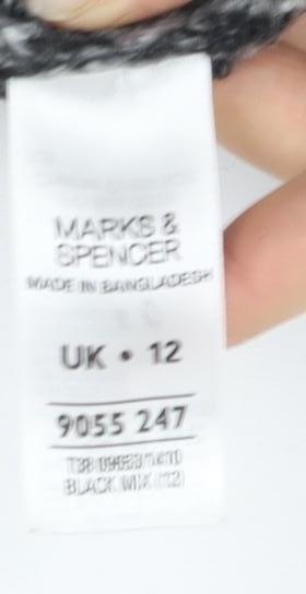 Marks and Spencer Women's Black Size 12 Button Cardigan