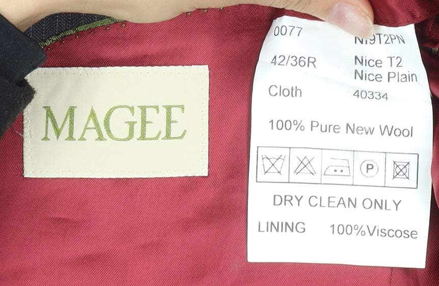 Mens UK Size 42 Magee Regular Grey Suit Jacket