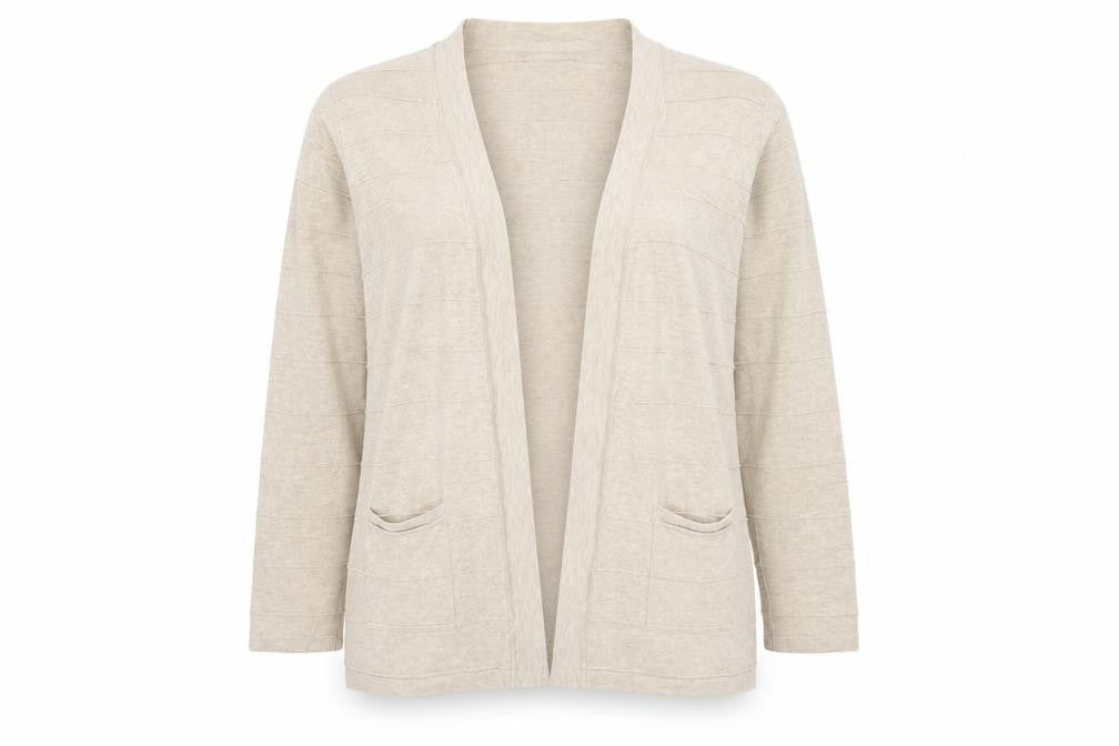 Womens UK Size 12 Eastex Beige Cardigan Jumper