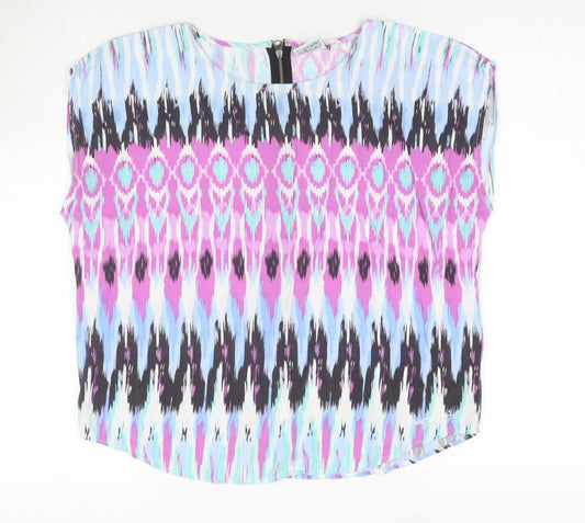Animal Multicoloured Women's Geometric Sleeveless Top Size 10