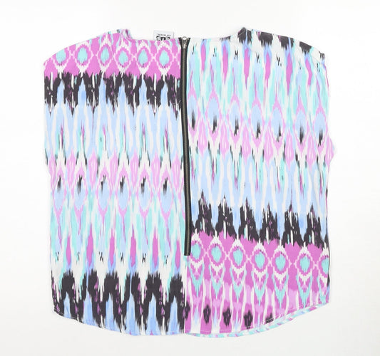 Animal Multicoloured Women's Geometric Sleeveless Top Size 10
