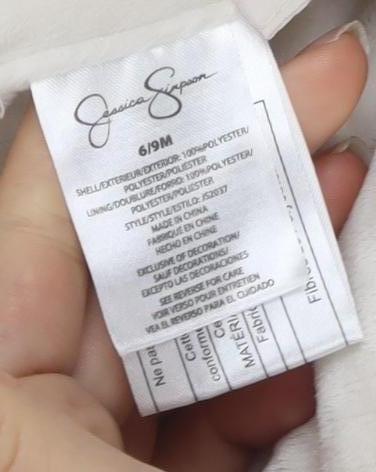 Jessica Simpson Ivory Unisex Snowsuit 6-9M Hooded Winter