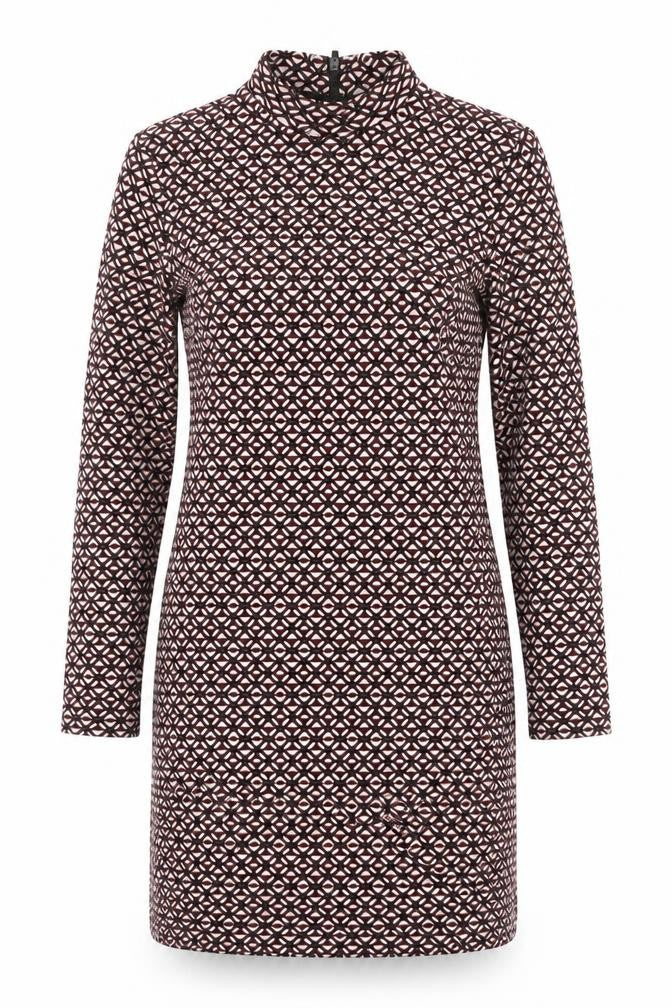 Topshop Women's Geometric Sheath Dress Size 14 Multicoloured