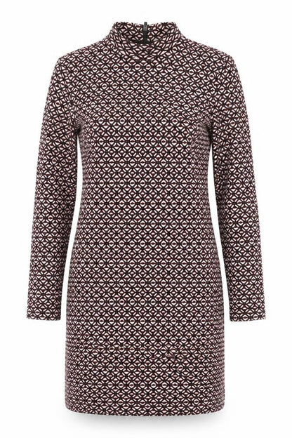 Topshop Women's Geometric Sheath Dress Size 14 Multicoloured