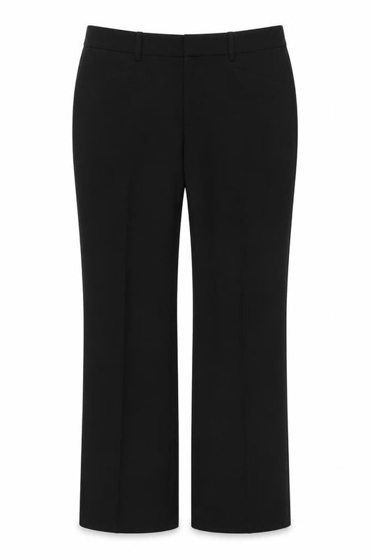 Womens UK Size 4 DKNY Classic Fit Dress Pants Black Trousers