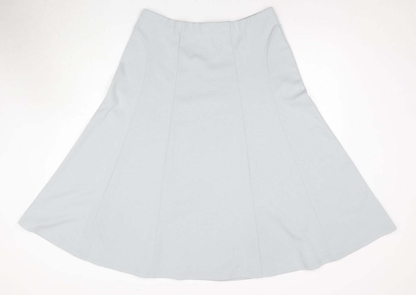 Damart Women's Grey A-Line Midi Skirt, Size 18