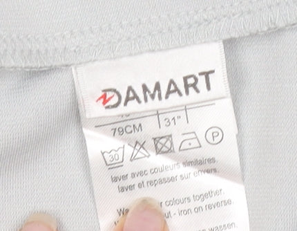 Damart Women's Grey A-Line Midi Skirt, Size 18