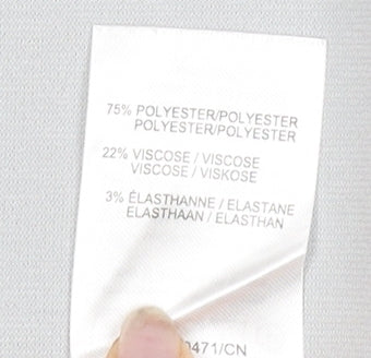 Damart Women's Grey A-Line Midi Skirt, Size 18