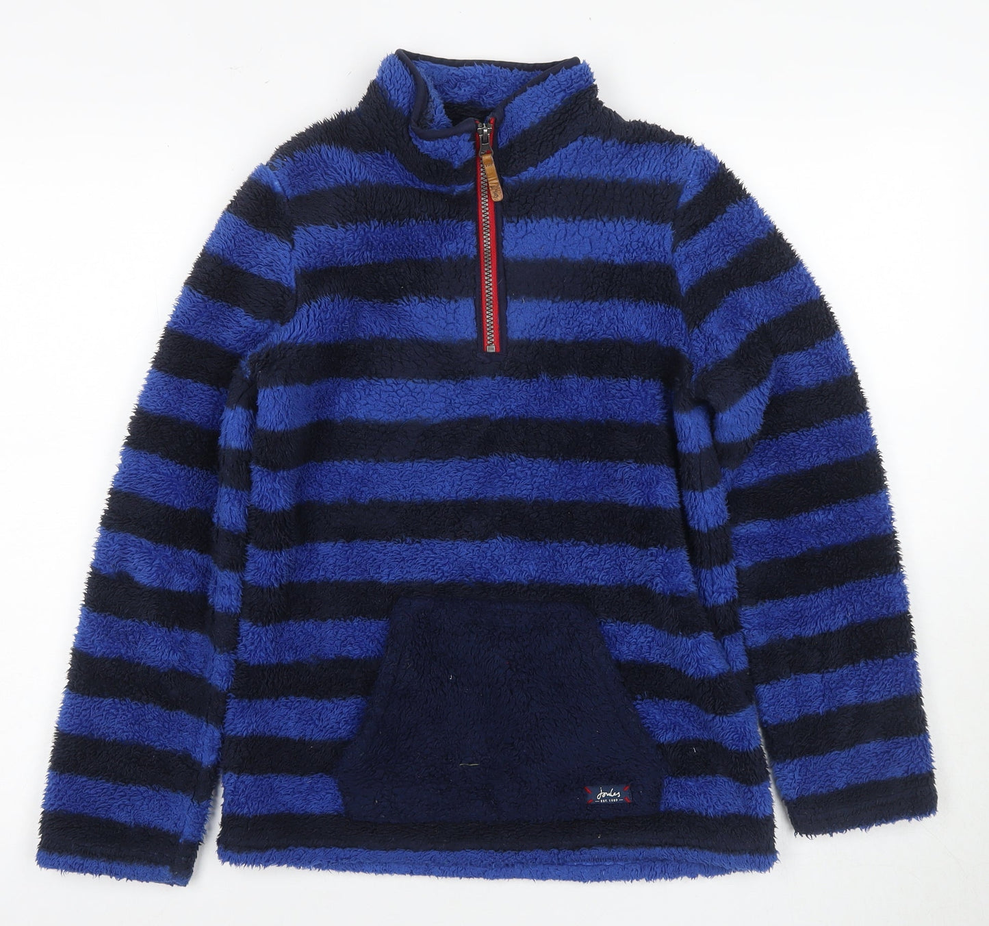 Joules Boys Blue Striped Pullover Hoodie 11-12 Years