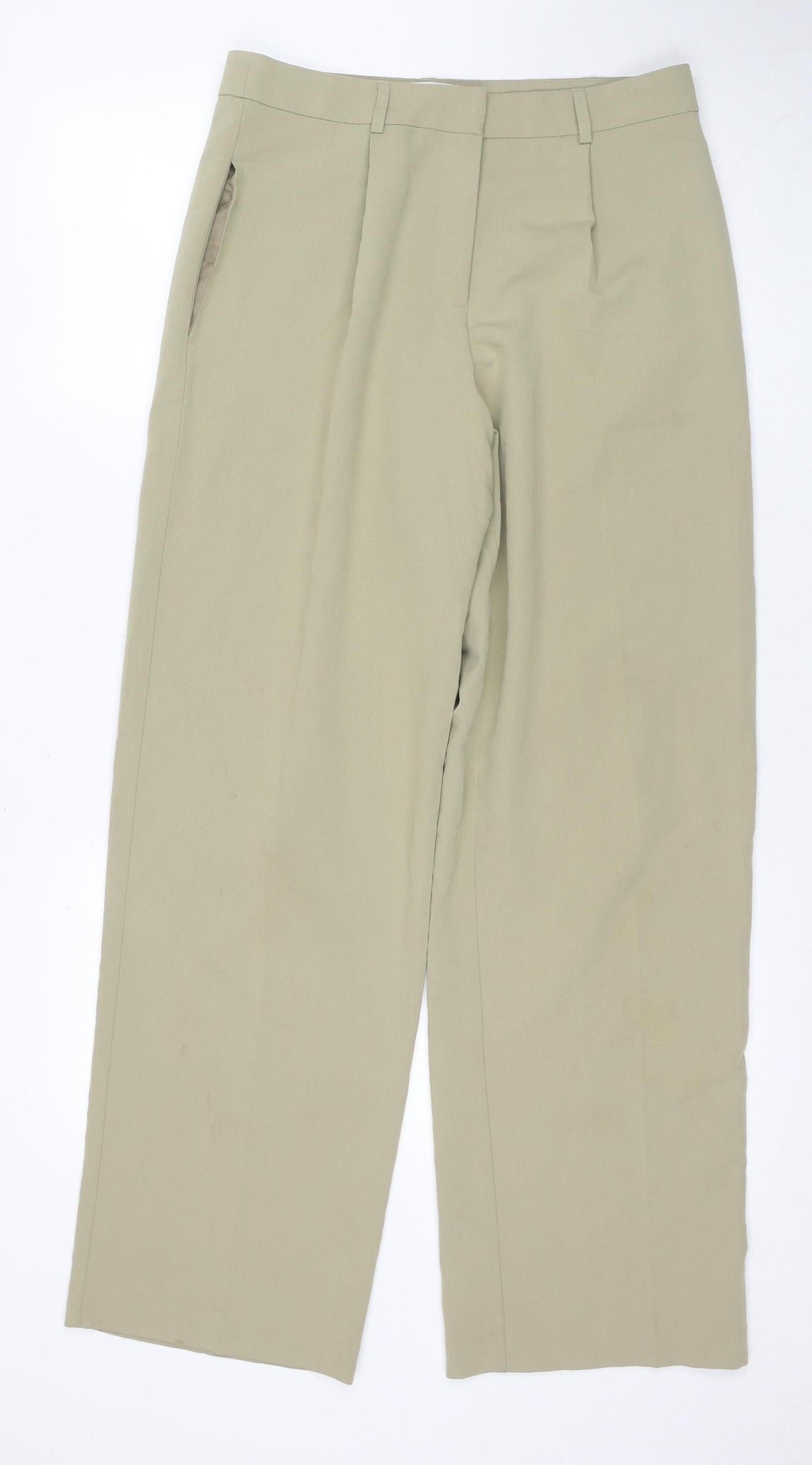 Womens UK Size 10 ASOS DESIGN Regular Fit Business Casual Beige Trousers