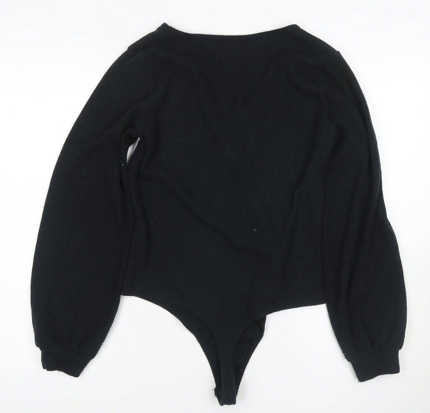 Abercrombie & Fitch Women's Black Bodysuit L V-Neck