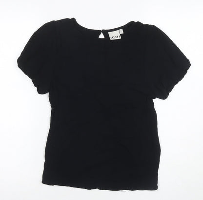 Womens UK Size XS ICHI Black  Blouse