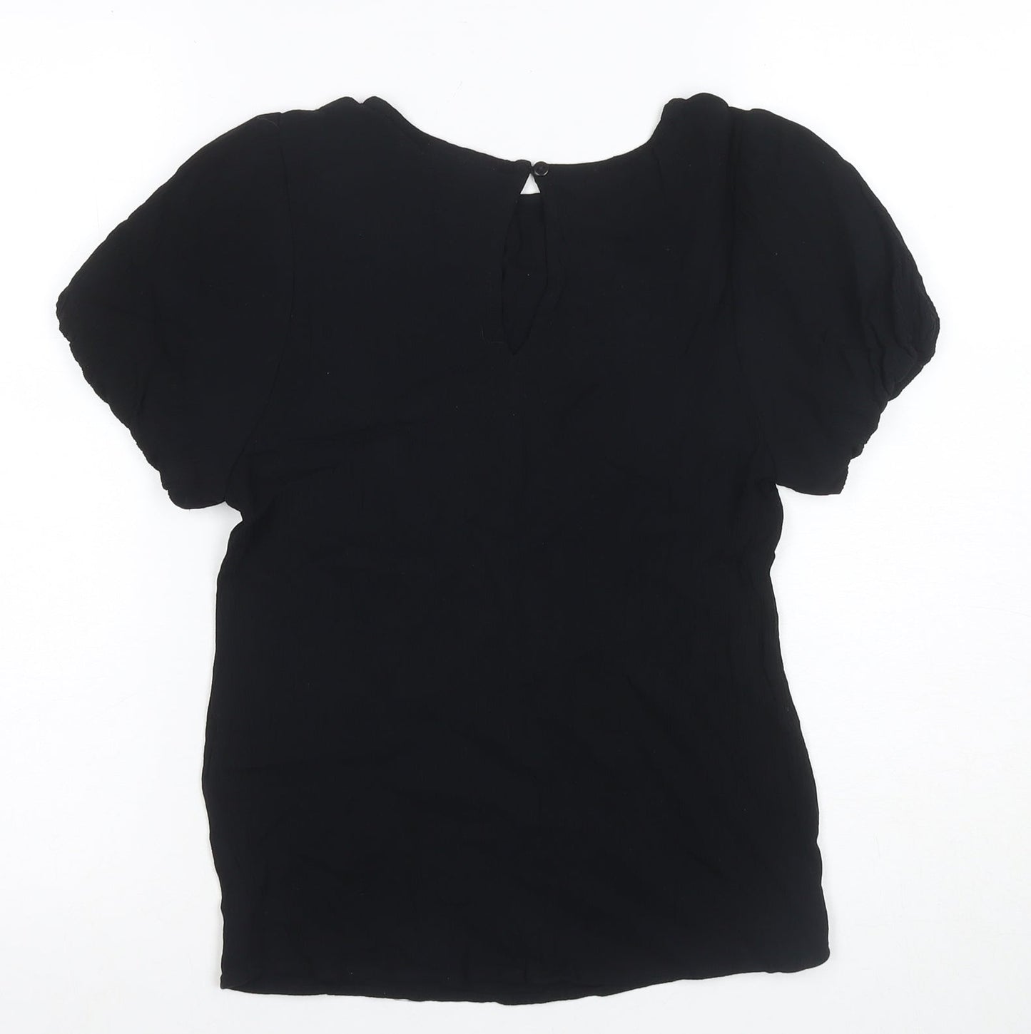 Womens UK Size XS ICHI Black  Blouse
