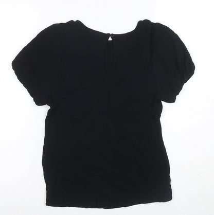 Womens UK Size XS ICHI Black  Blouse