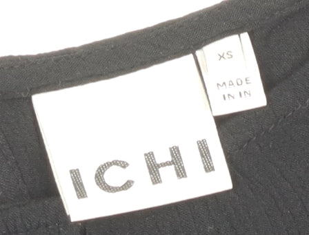Womens UK Size XS ICHI Black  Blouse