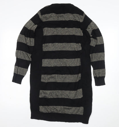 Capsule Women's Black Striped Jumper Dress Size 12