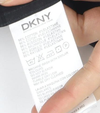 Mens UK Collar Size S DKNY Smart Black  Dress Shirt