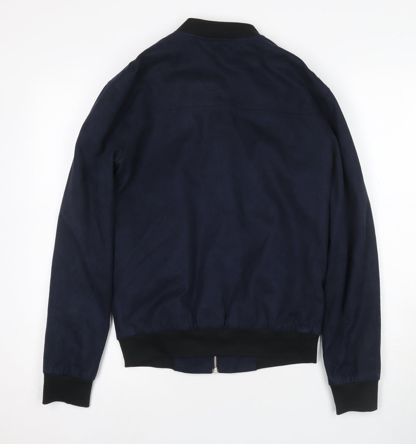 Zara Man Blue Bomber Jacket, Men's Small, Regular Fit