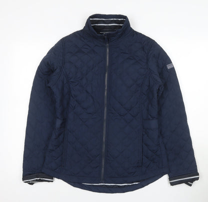 Womens UK Size 10 Regatta Blue Quilted Coat