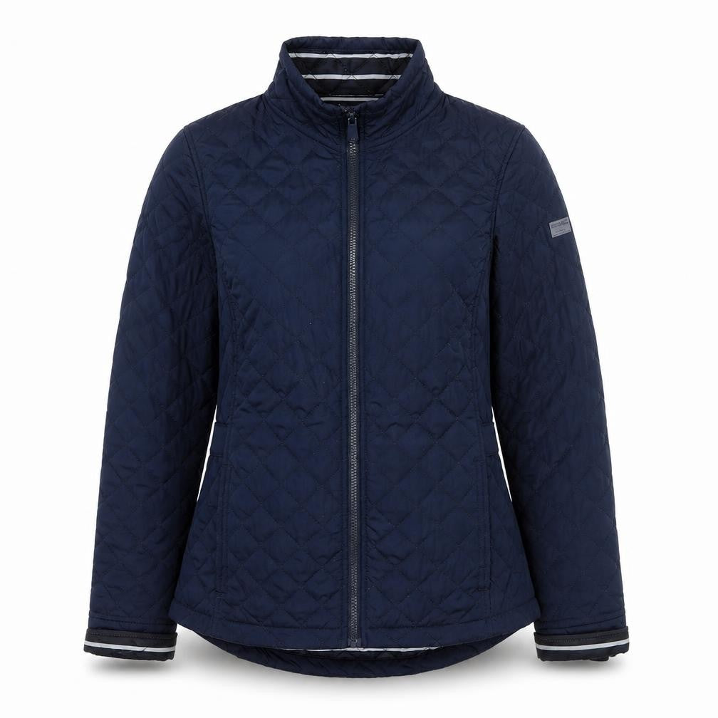 Womens UK Size 10 Regatta Blue Quilted Coat