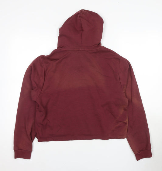 Puma Women's Red Pullover Hoodie, Size 14, Regular Fit, Sports