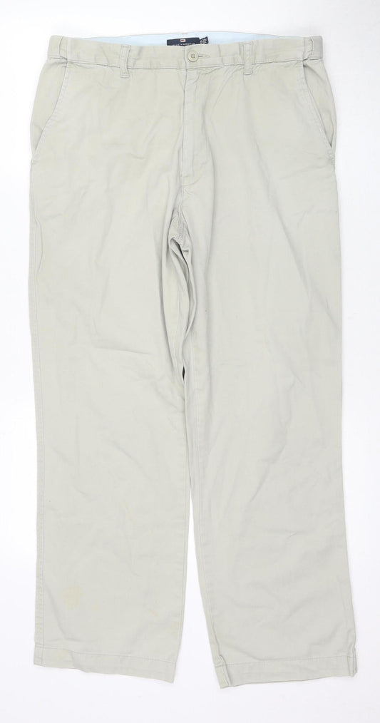 Marks and Spencer Men's Beige Chino Trousers 34W