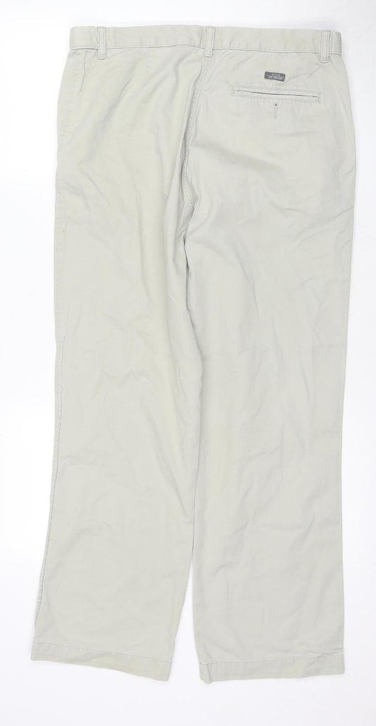 Marks and Spencer Men's Beige Chino Trousers 34W