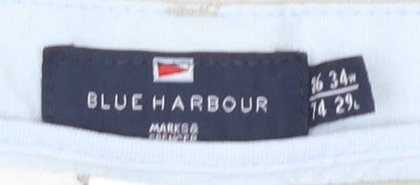 Marks and Spencer Men's Beige Chino Trousers 34W