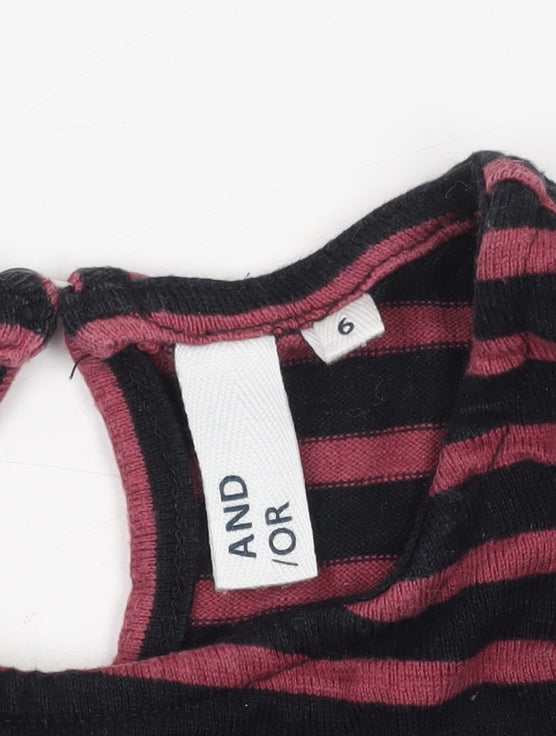 Womens UK Size 6 AND/OR Multicoloured Basic T-Shirt