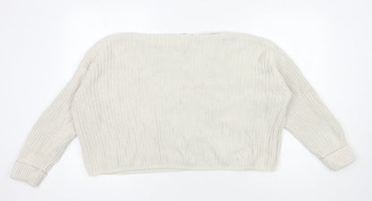Womens UK Size XS French Connection Ivory Pullover Jumper