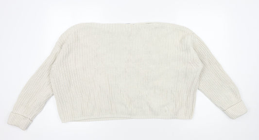 Womens UK Size XS French Connection Ivory Pullover Jumper