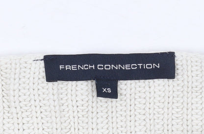 Womens UK Size XS French Connection Ivory Pullover Jumper