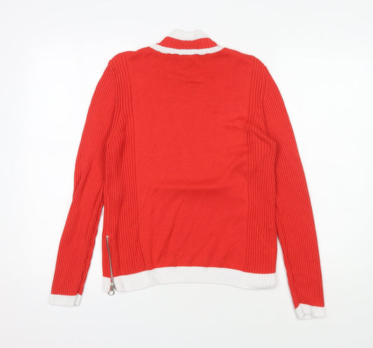 Womens UK Size 14 Marks and Spencer Red Pullover Jumper