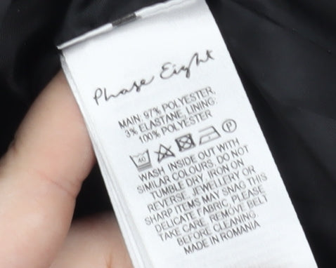 Phase Eight Women's Black Geometric Pencil Skirt